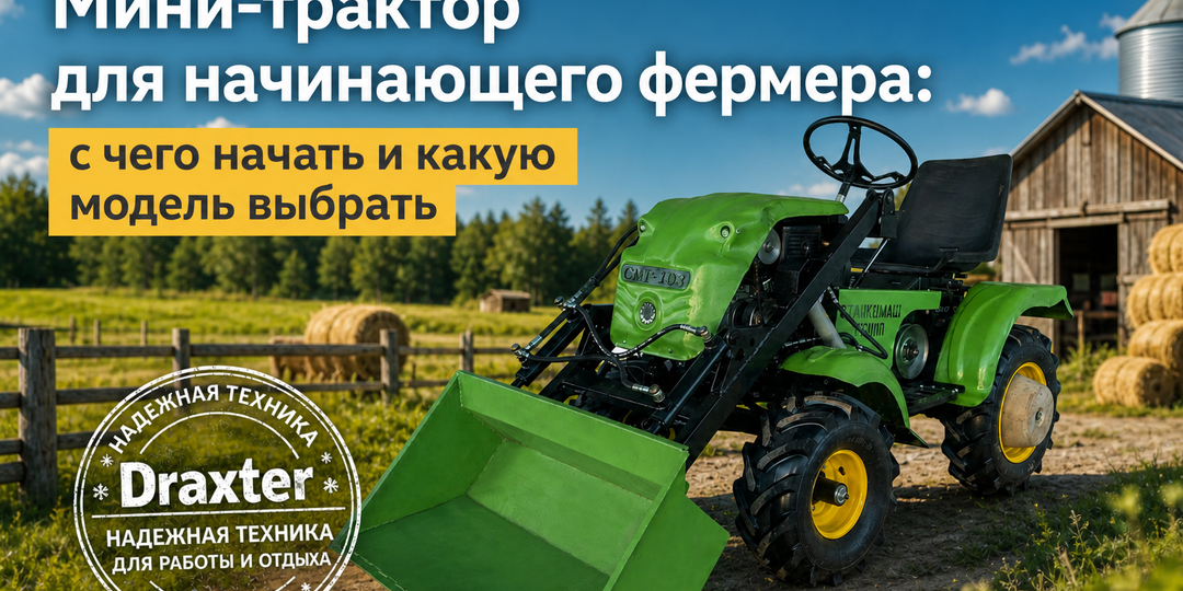 🚜 Мини-трактор для начинающего фермера: с чего начать и какую модель выбрать