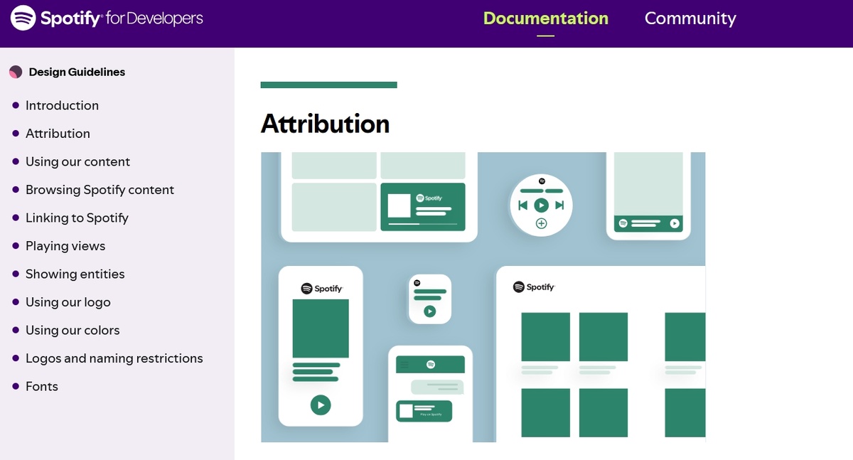 Источник: https://developer.spotify.com/documentation/design