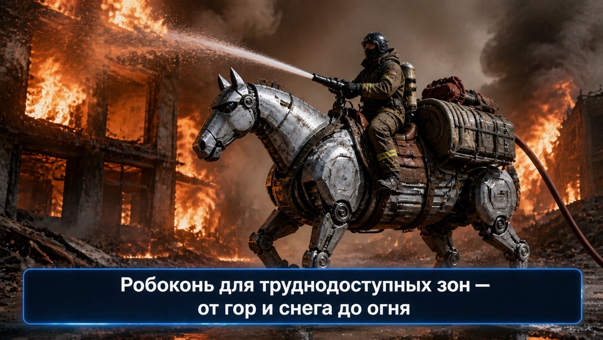 Робоконь для труднодоступных зон — от гор и снега до огня