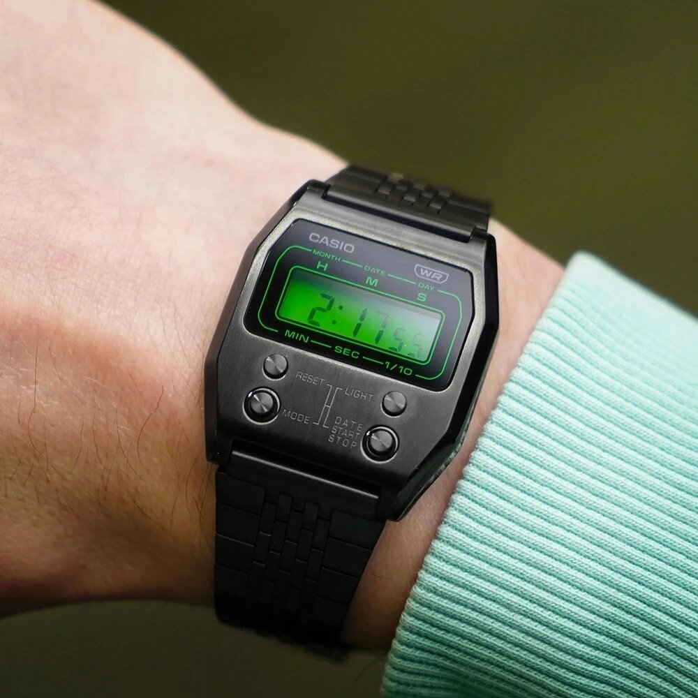 Casio A1100B-1E — часы, неподвластные времени. Через десятилетия они востребованны и надежны