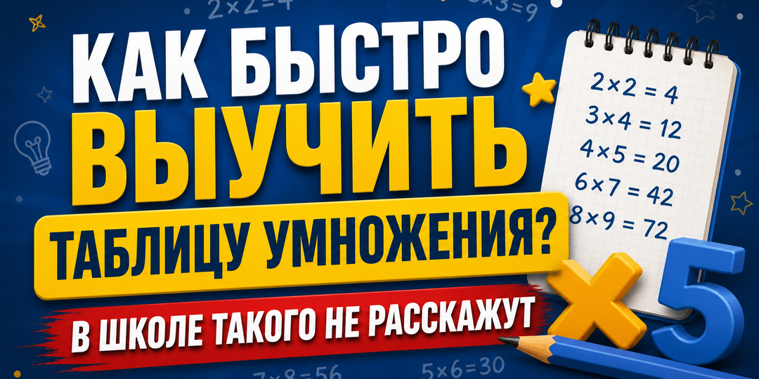 Как быстро выучить таблицу умножения? В школе такого не расскажут