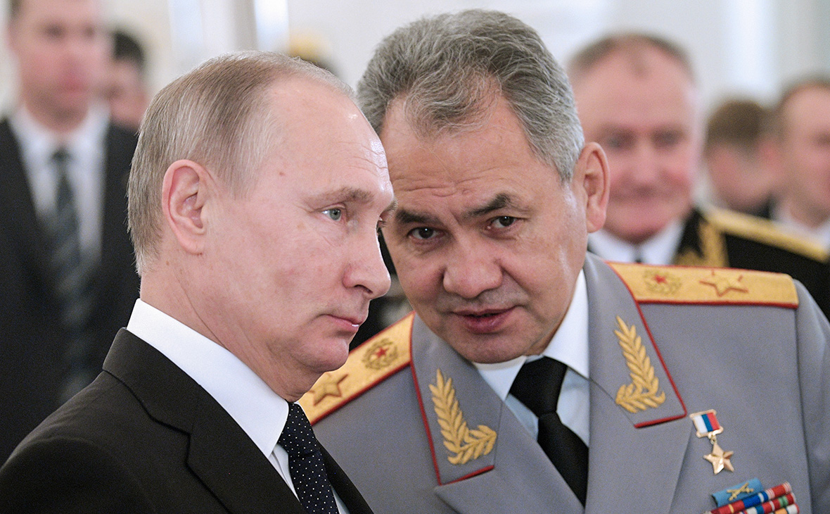 Шойгу и Путин. Источник изображения: сайт rbc.ru