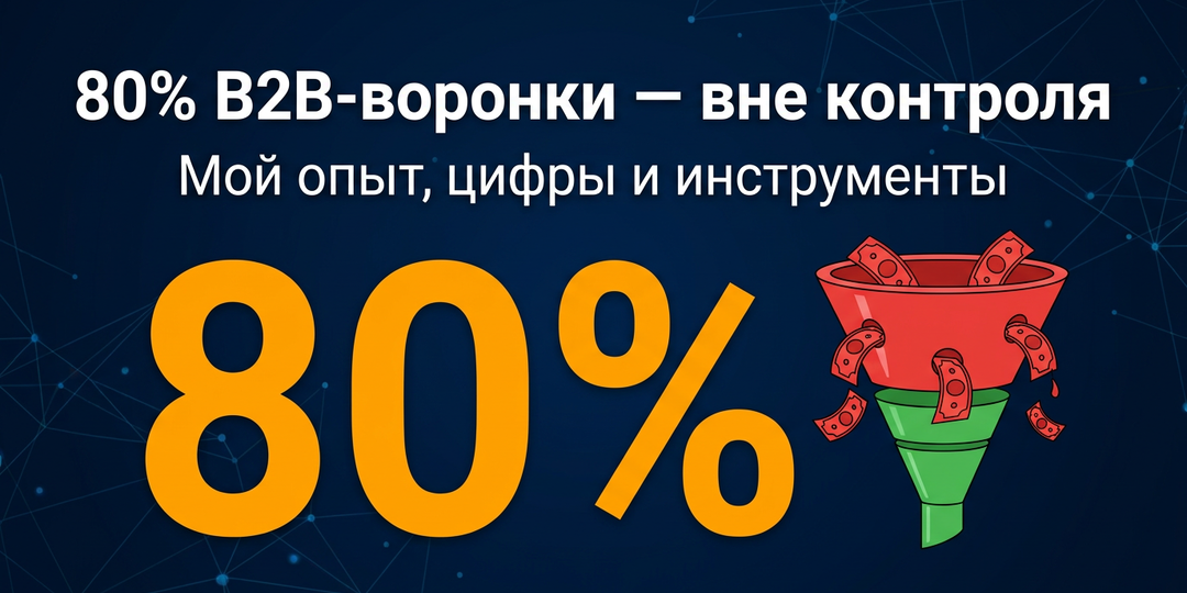 Почему 80% B2B-воронки продаж не контролируется — и как это исправить