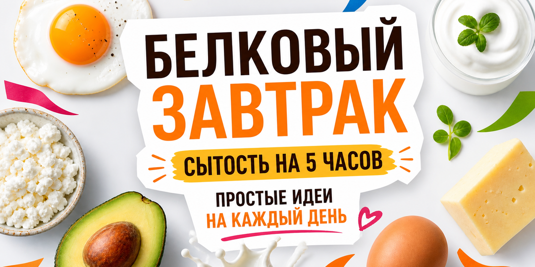 Белковые завтраки, после которых не тянет к сладкому: 5 простых рецептов для сытости и энергии