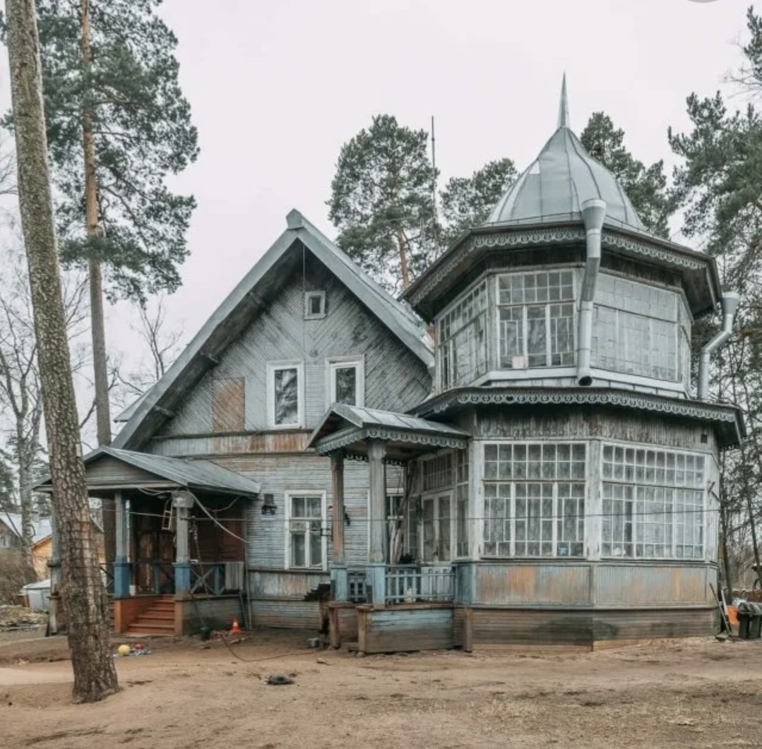 Старые дачи. Фото из открытых источников, т.к. не получилось притормозить на дороге для фотографирования.