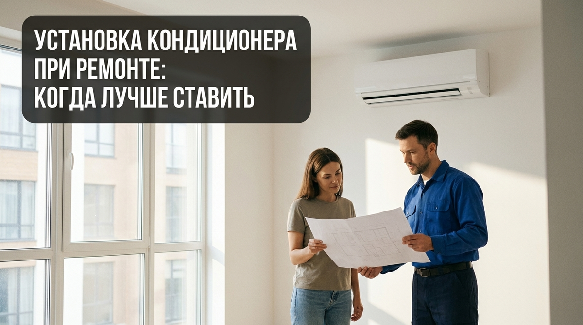 Установка кондиционера — важный этап в ремонте квартиры.