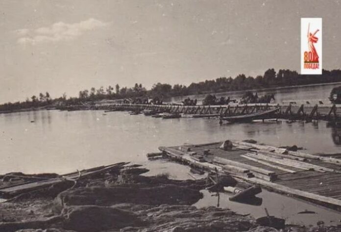    Соловьевская переправа, фото военных лет.