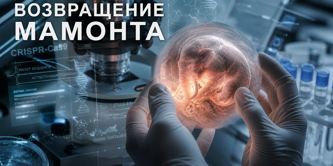 Возвращение мёртвых: как CRISPR меняет эволюцию — генетически модифицированный слон с генами мамонта уже растёт