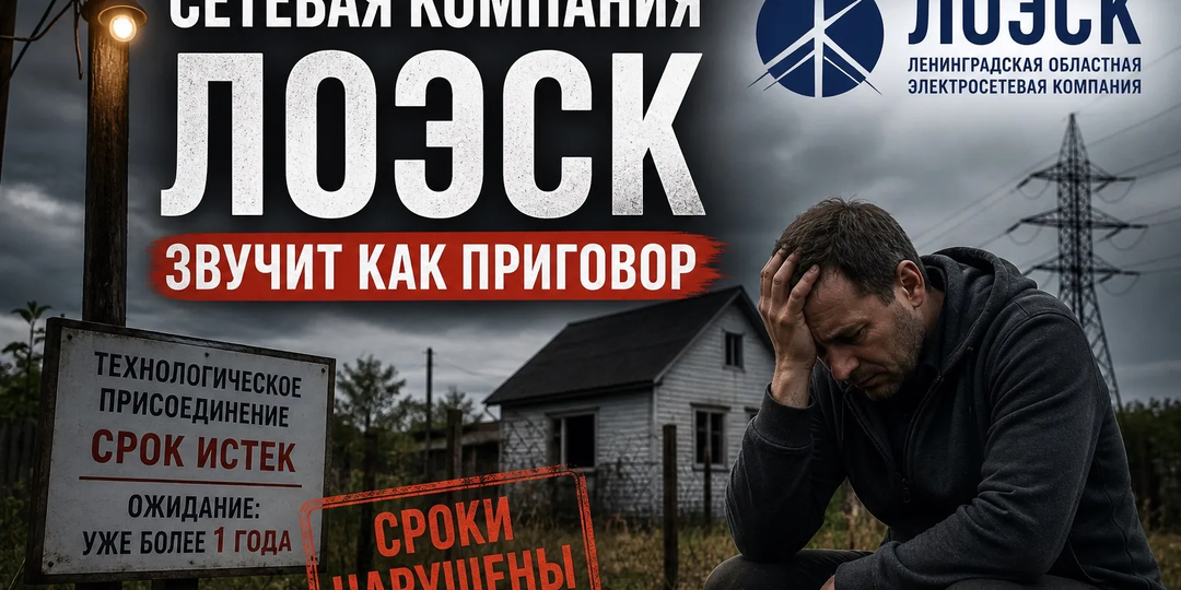 Звучит как приговор»: что вас ждёт при подключении к ЛОЭСК и почему не стоит верить обещаниям за 6 месяцев