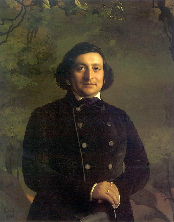  Портрет оперного артиста Осипа Афанасьевича Петрова. С. К. Зарянко, 1849 г.