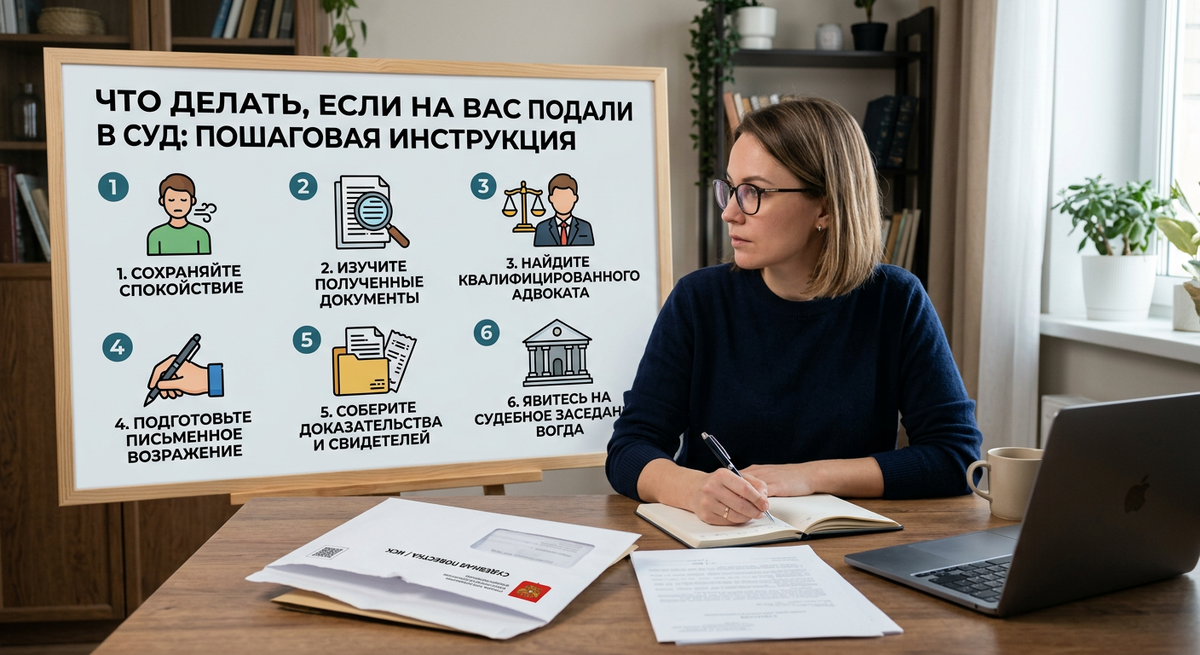 Что делать, если на вас подали в суд: пошаговая инструкция