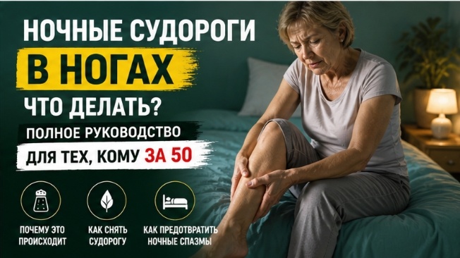Ночью свело ногу судорогой? После 50 это происходит не просто так