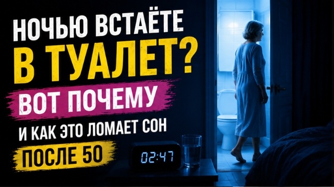 Почему ночью приходится вставать в туалет — и как это ломает сон после 50
