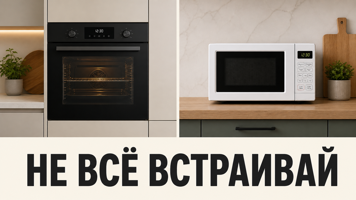Встроенная техника на кухне: что встраивать обязательно, а что — пустая трата денег
