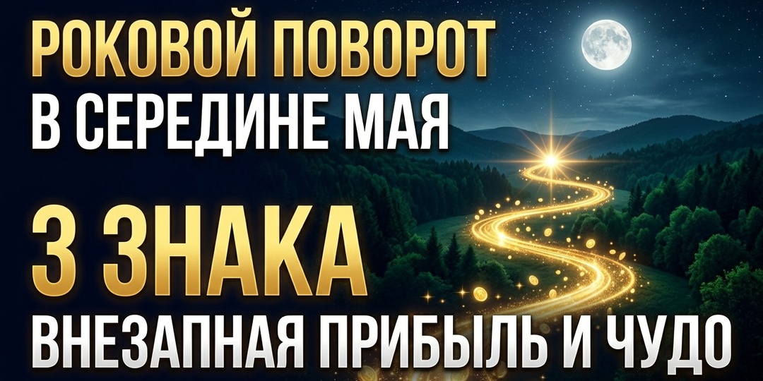 РОКОВОЙ ПОВОРОТ В СЕРЕДИНЕ МАЯ: ТРИ ЗНАКА, КОТОРЫХ ЖДЁТ ВНЕЗАПНАЯ ПРИБЫЛЬ И ЧУДО.