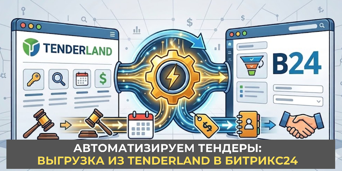 Автоматизируем тендеры: выгрузка закупок из TenderLand в сделки Битрикс24