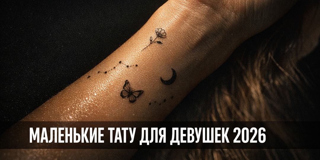 Маленькие тату для девушек: 50 эскизов 2026