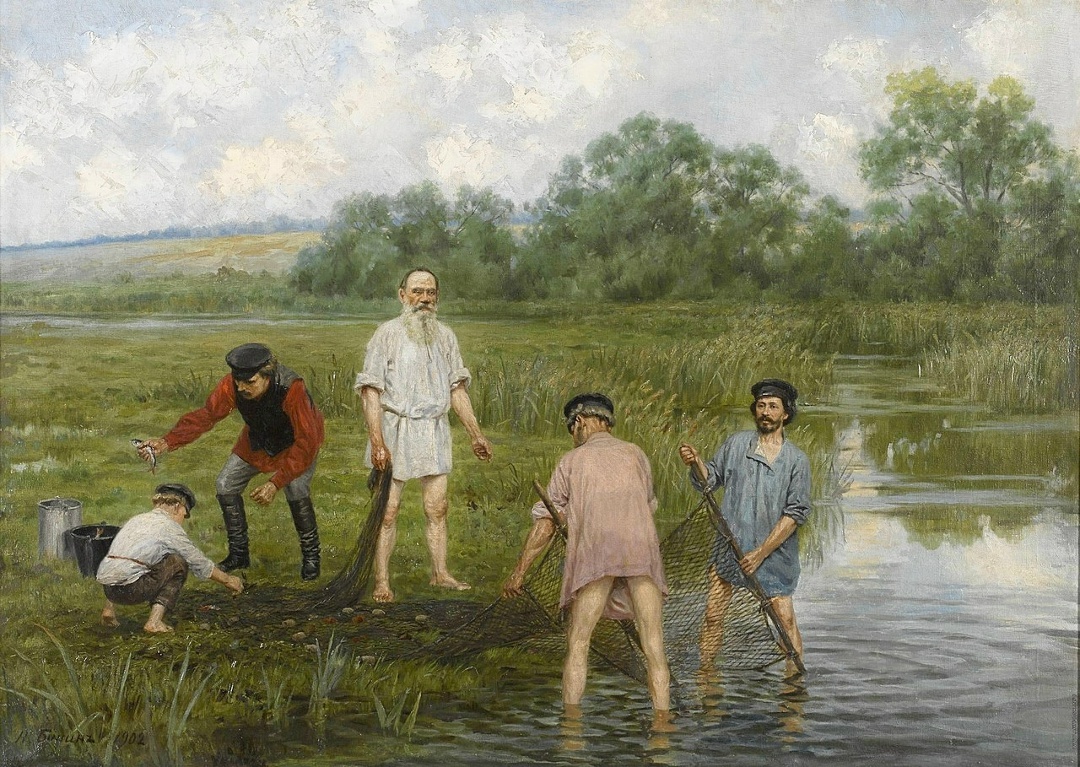 Наркиз Бунин. Рыбная ловля. 1903. Частная коллекция
