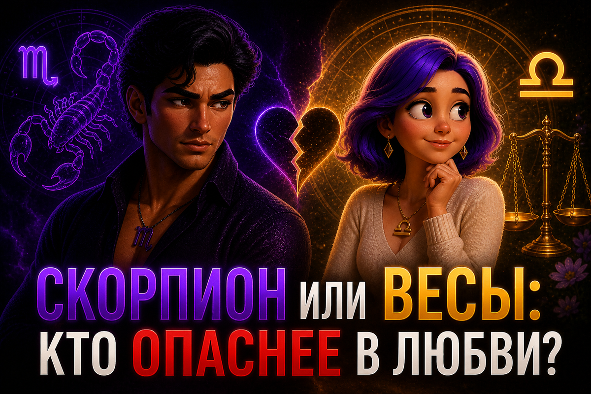 Скорпион или Весы: Кто опаснее в любви