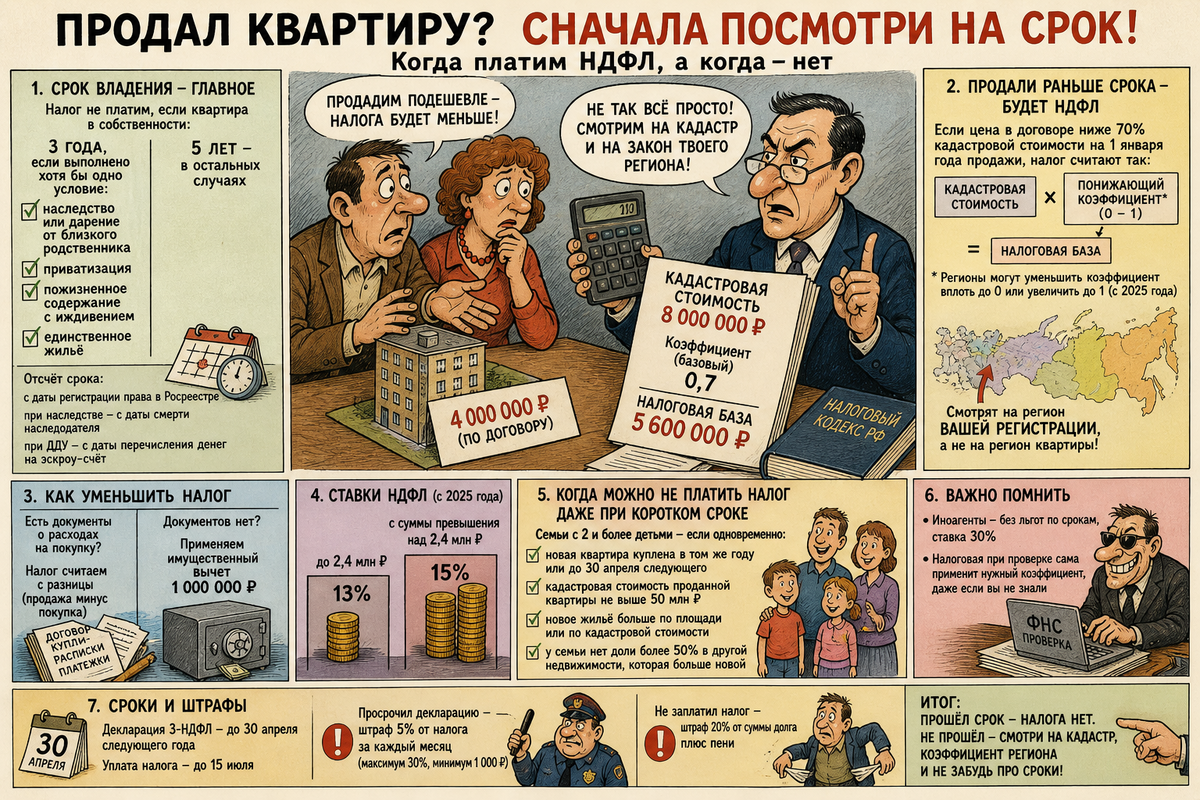 НДФЛ при продаже квартиры