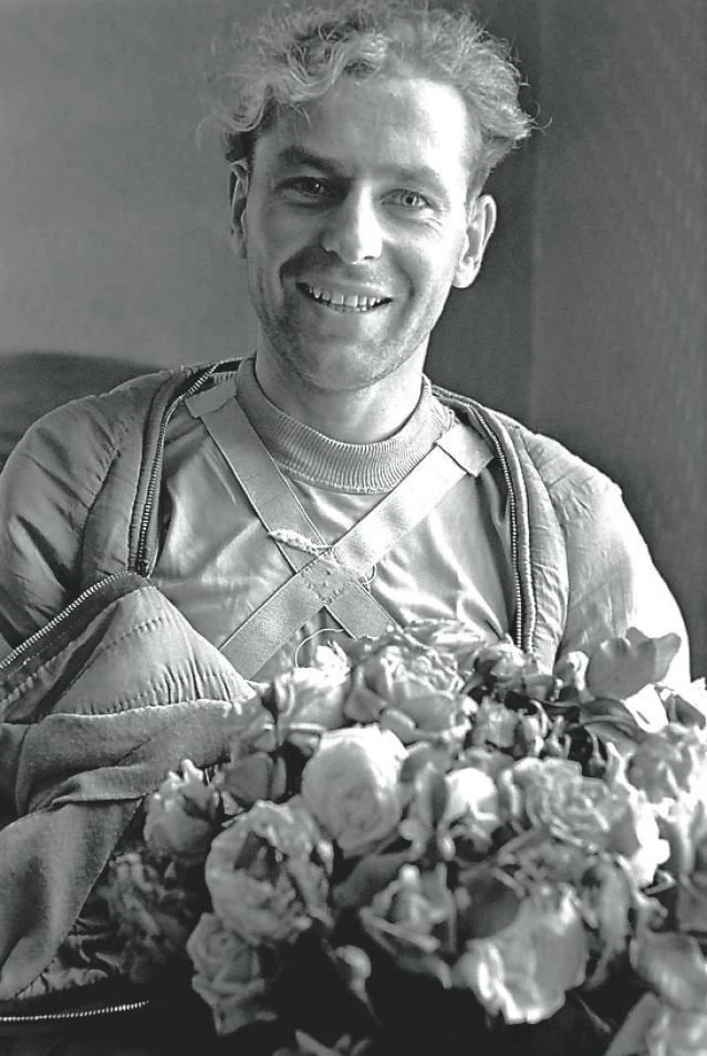 Советский космонавт Герман Титов, после приземления, 7 августа, 1961 года