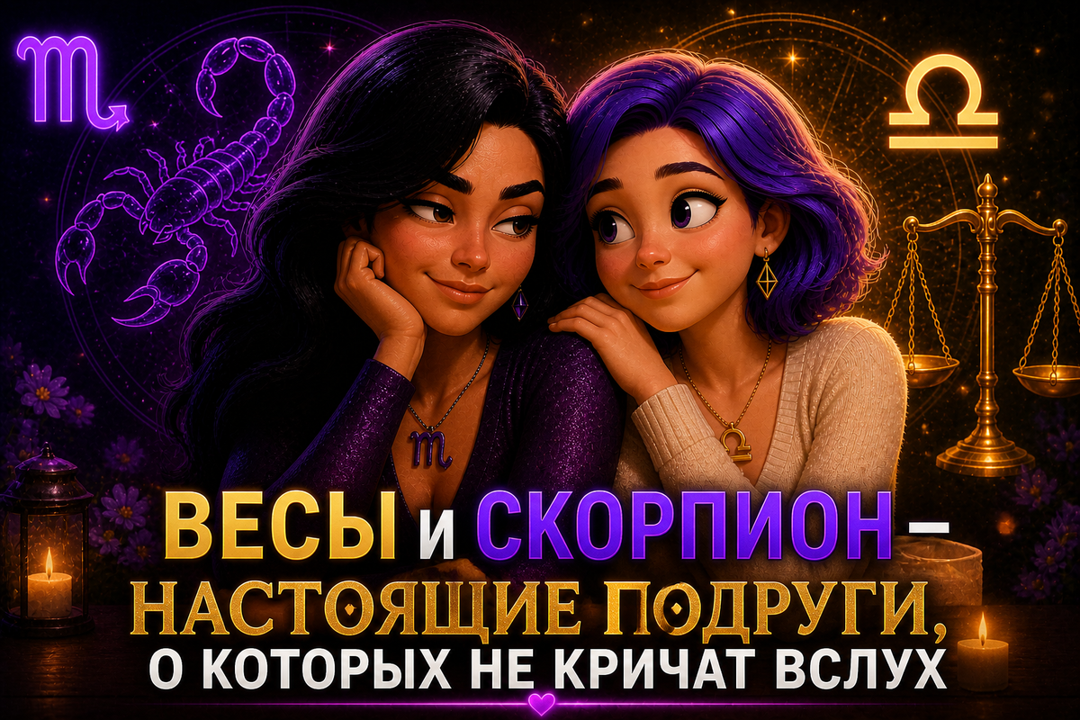Весы и Скорпион - лучшией подруги