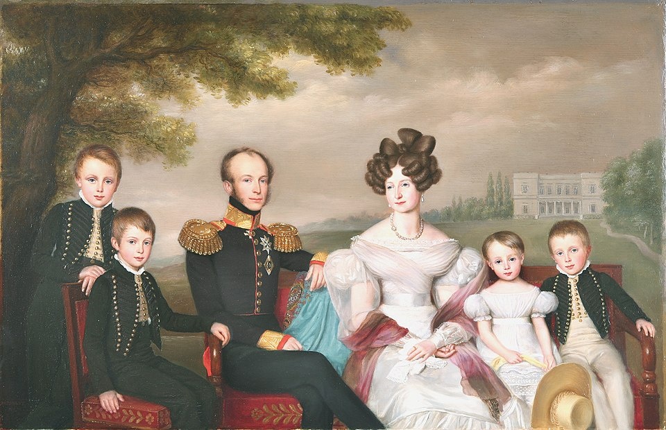Семья короля Виллема II. Художник Ян Баптист ван дер.  1832, 