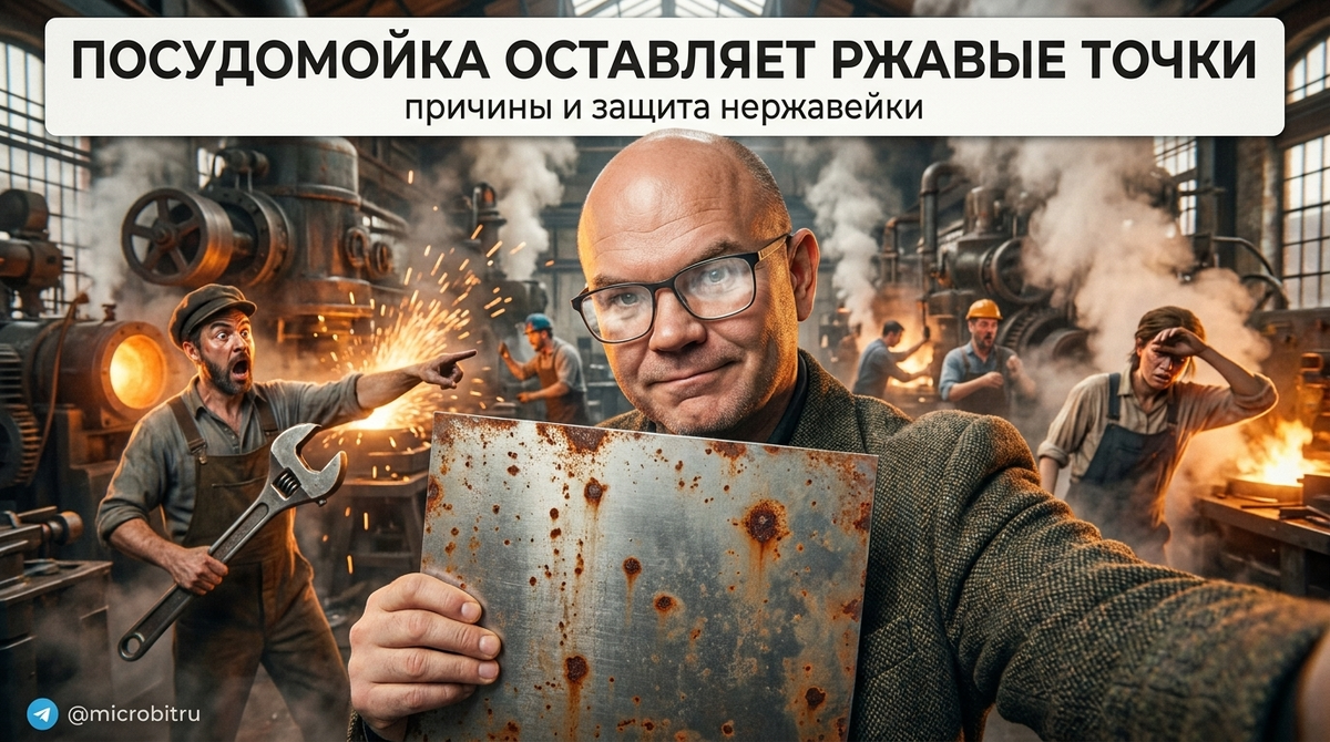    Ржавые точки на нержавеющей посуде — частая проблема после мытья в посудомойке. as7