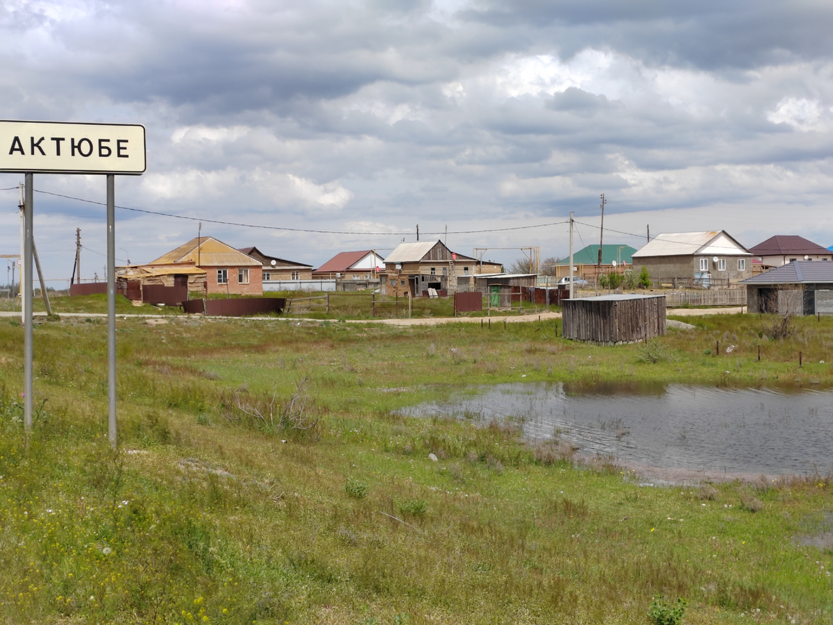 Село Актюбе Володарский район Астраханская область. Майское половодье. 2026 г. Фото Бекмурзаевой С.