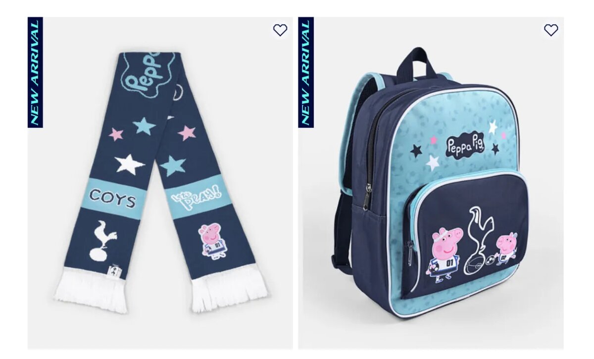 Spurs x Peppa — shop.tottenhamhotspur.com   📷