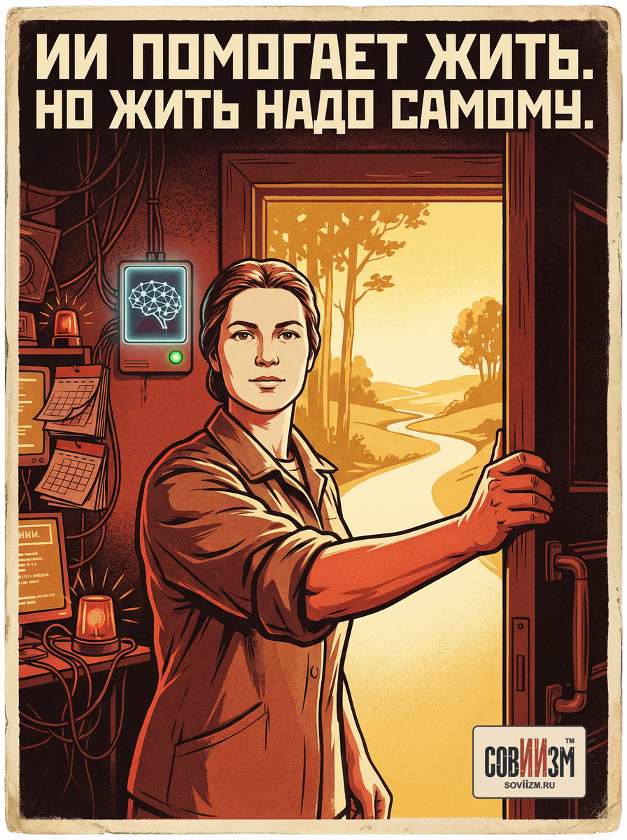 ИИ помогает жить. Но жить надо самому.