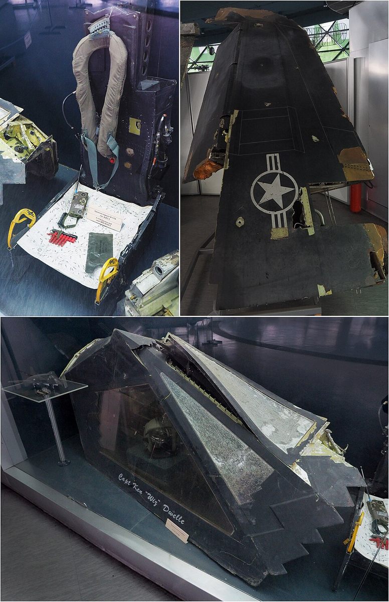 То, что осталось о F-117, в музее в Белграде