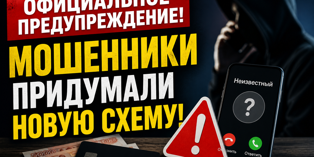 ОФИЦИАЛЬНОЕ ПРЕДУПРЕЖДЕНИЕ! МОШЕННИКИ ПРИДУМАЛИ НОВУЮ СХЕМУ!