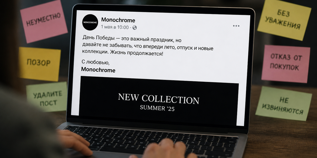 Заказали пост о графике — получили бойкот: как Monochrome сам превратил День Победы в PR-катастрофу