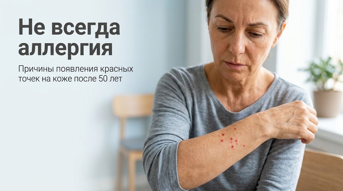 Красная точка на коже после 50 часто кажется пустяком