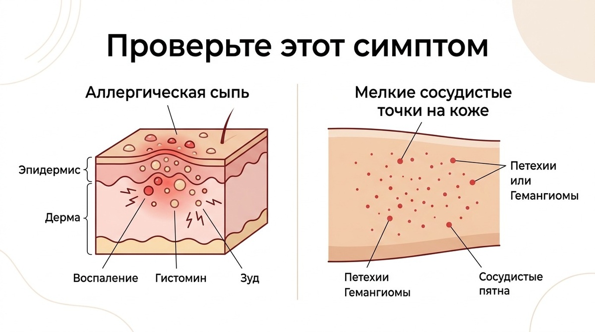 лекарства, хронические болезни, сопутствующие жалобы, нужные обследования по показаниям. Дерматолог оценит сам элемент, его форму, сосудистый характер, необходимость дерматоскопии и дальше уже направит