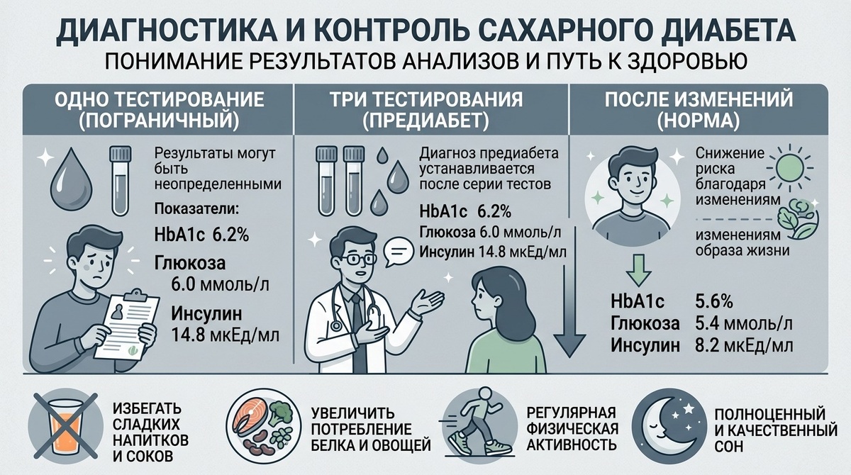 Я сдала гликированный повторно. Это был самый волнительный бланк за последние годы.