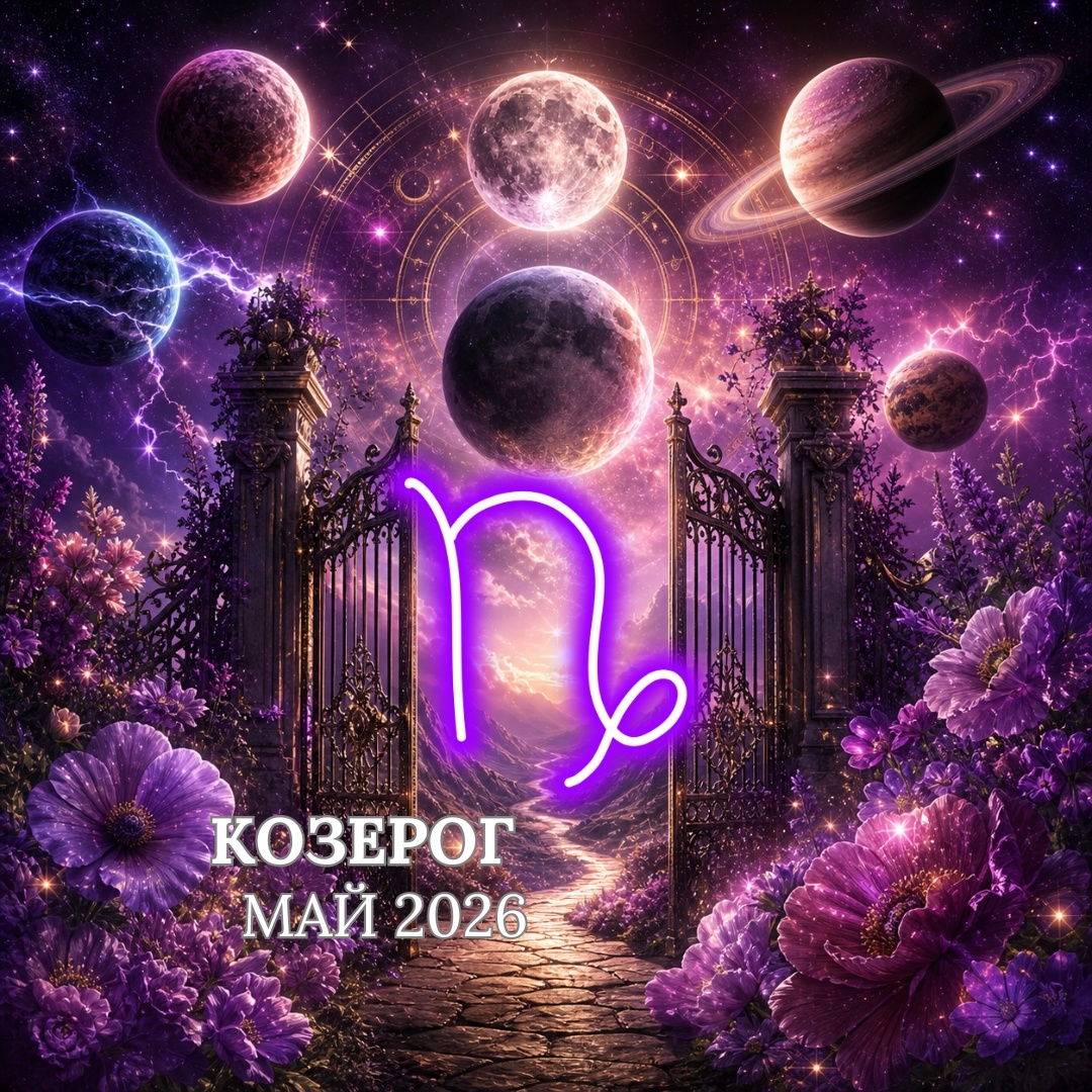 Астропрогноз на Май 2026 для Козерогов. Астролог Екатерина Юдина