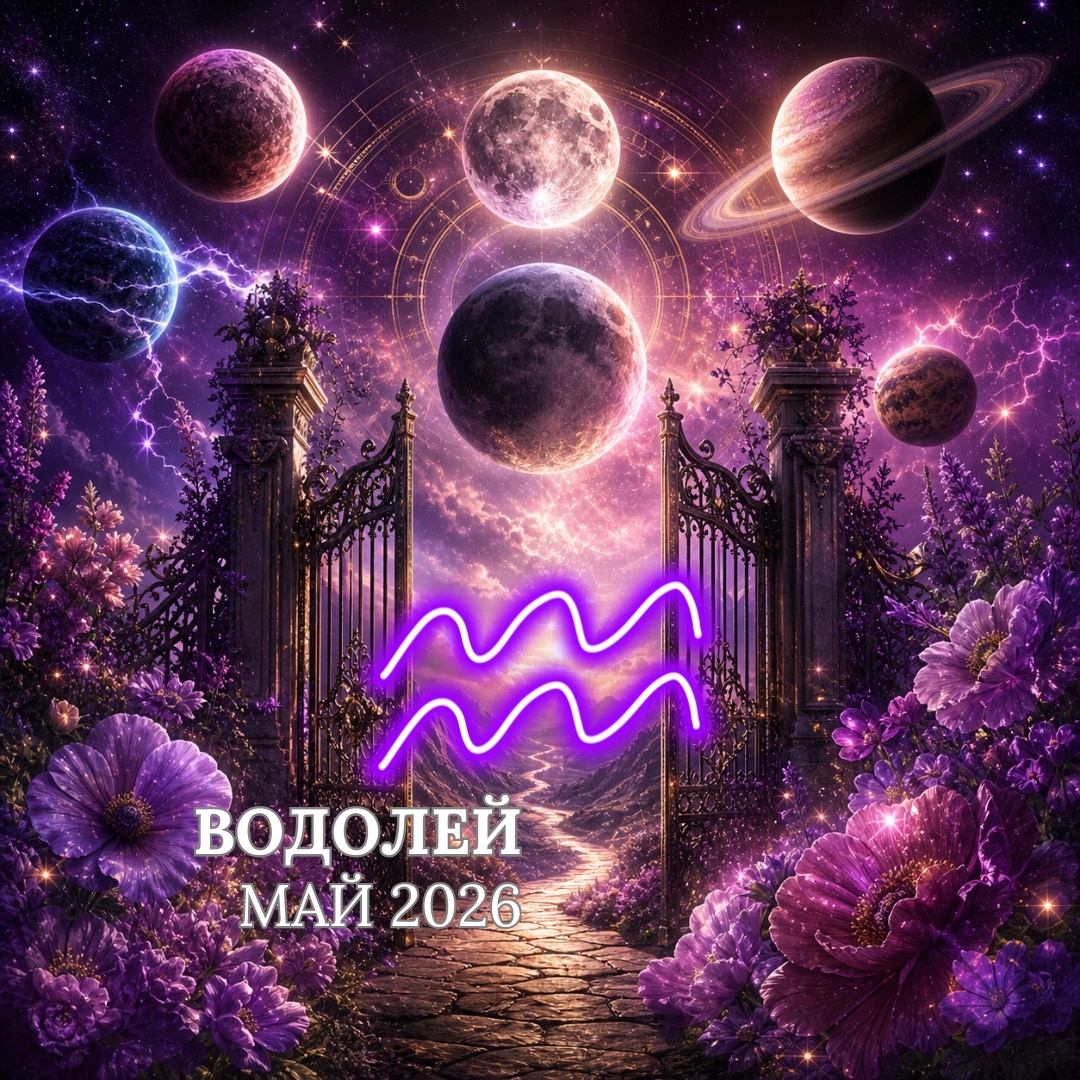 Астропрогноз на Май 2026 для Водолеев. Астролог Екатерина Юдина 