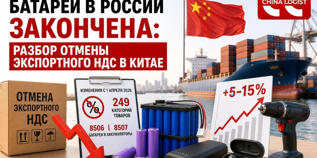 Эра дешёвых батарей в России закончена: разбор отмены экспортного НДС в Китае
