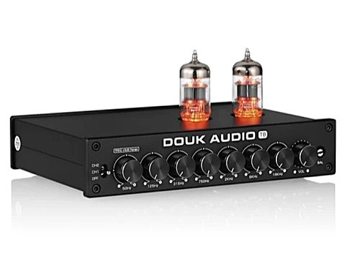 Douk Audio T8 Pro - аналоговый 7-полосный эквалайзер с ламповым каскадом.