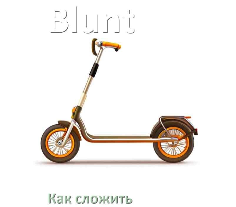 
Как сложить самокат Blunt детский или взрослый