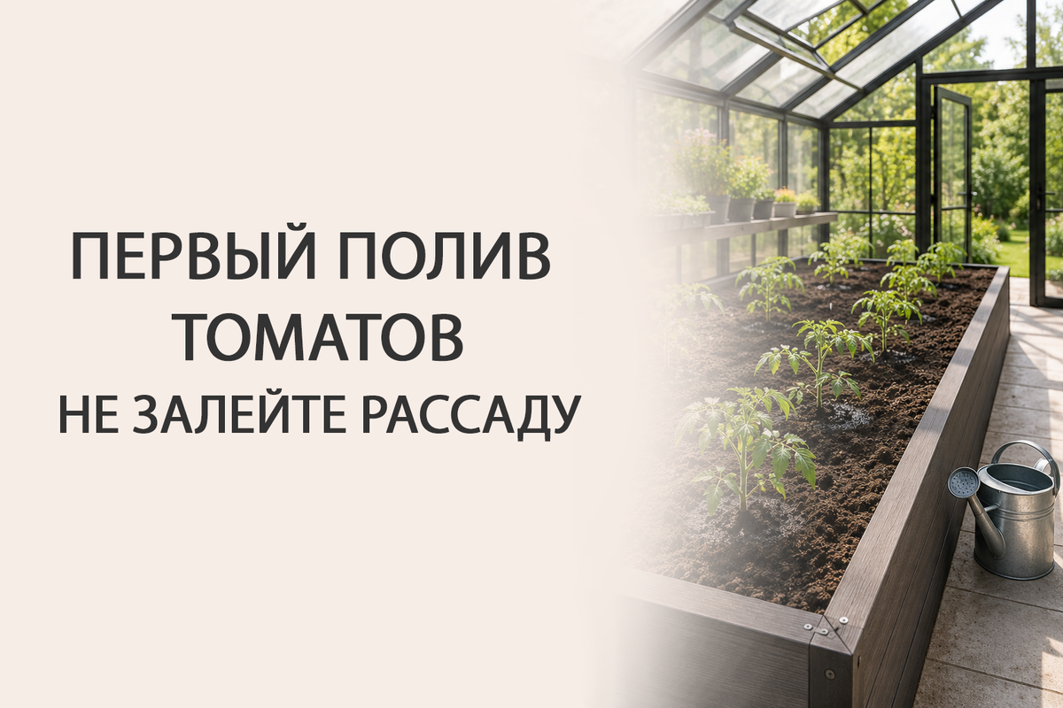 Первый полив томатов после высадки