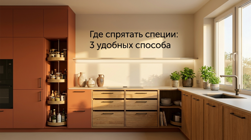    Разнообразие современных решений для организации порядка в хранении специй. MDKUHNY