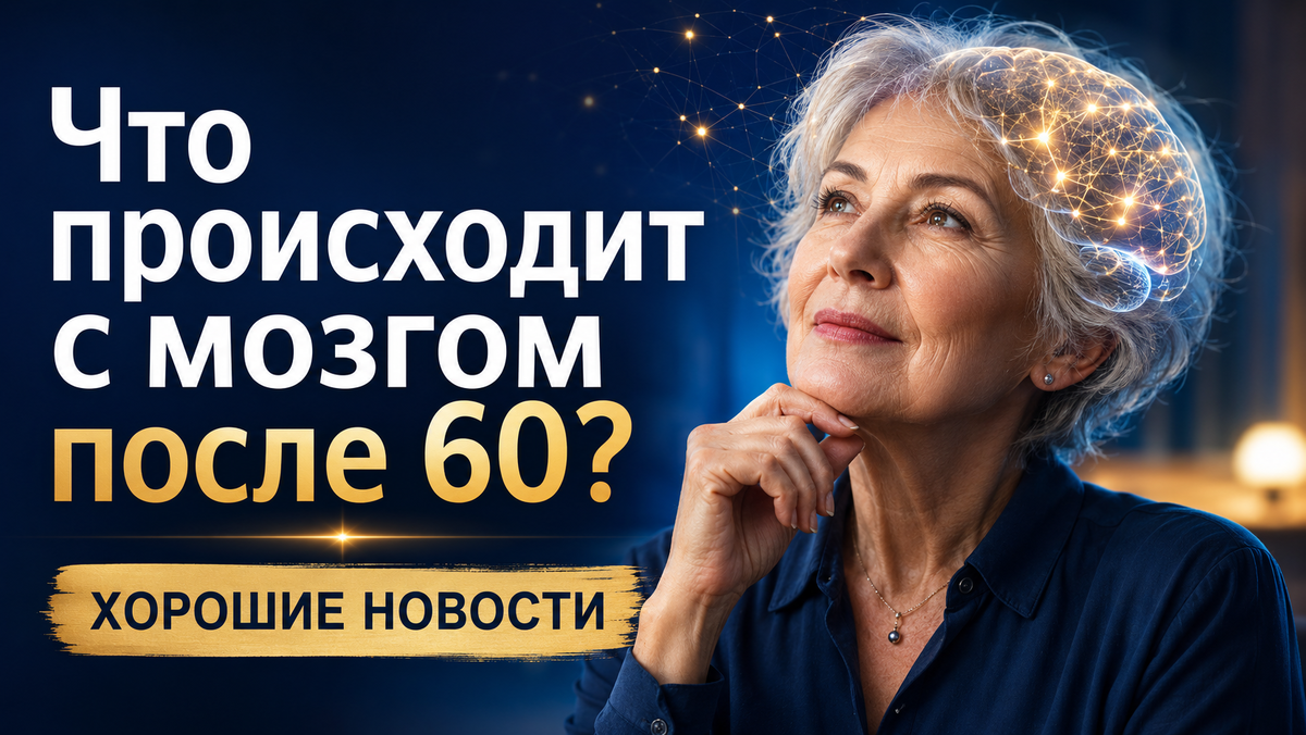 Что происходит с мозгом после 60 лет: нейробиологи всё чаще говорят не о деградации, а о перестройке