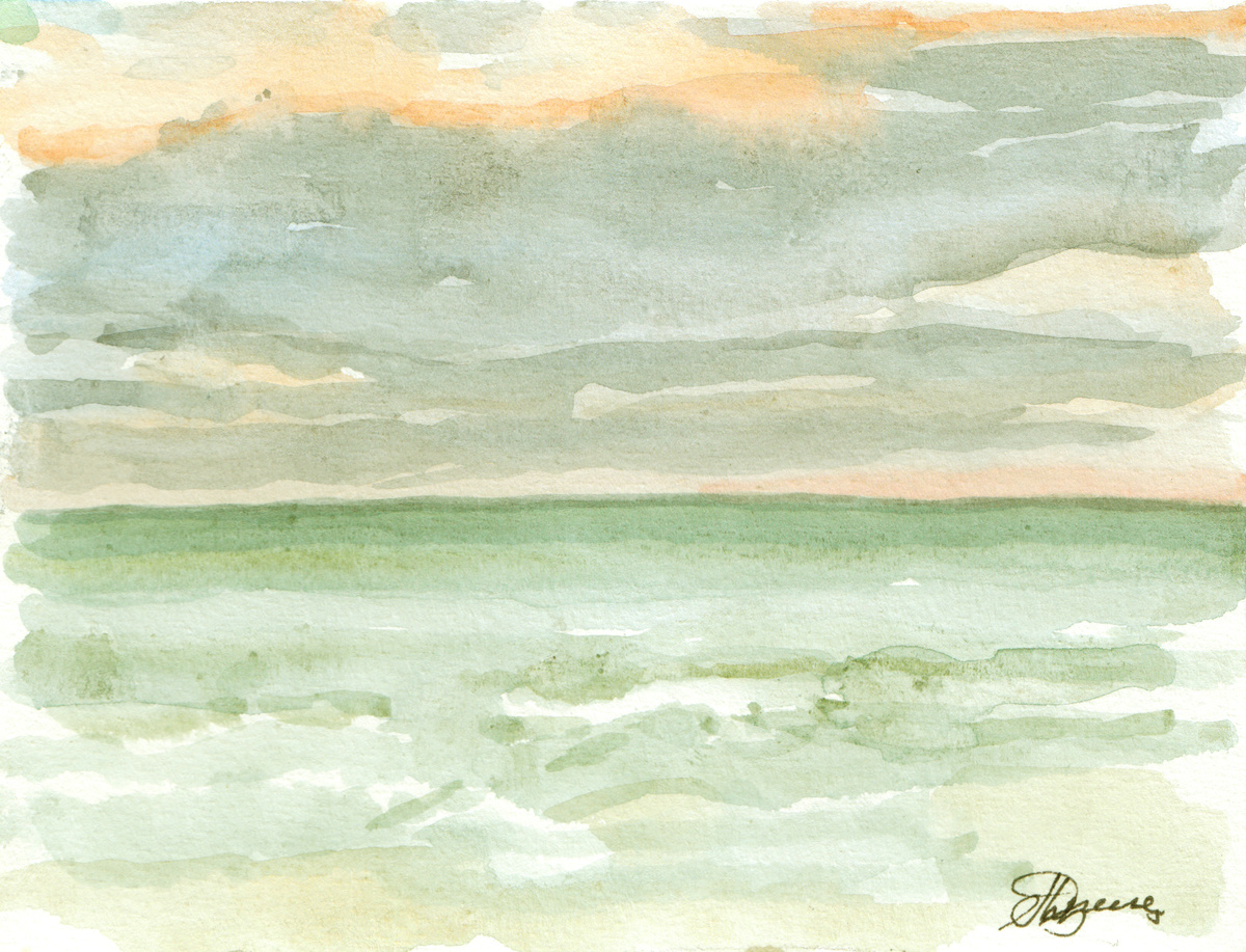 Преснякова Л. Д. Азов. 2013 г., бум., акв., 11,2х14,7.