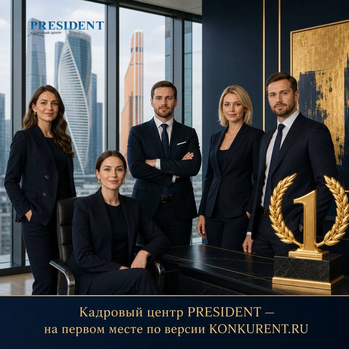 Кадровый центр "Президент" - лучшее кадровое агентство Москвы по версии сетевого бизнес-издания konkurent.ru