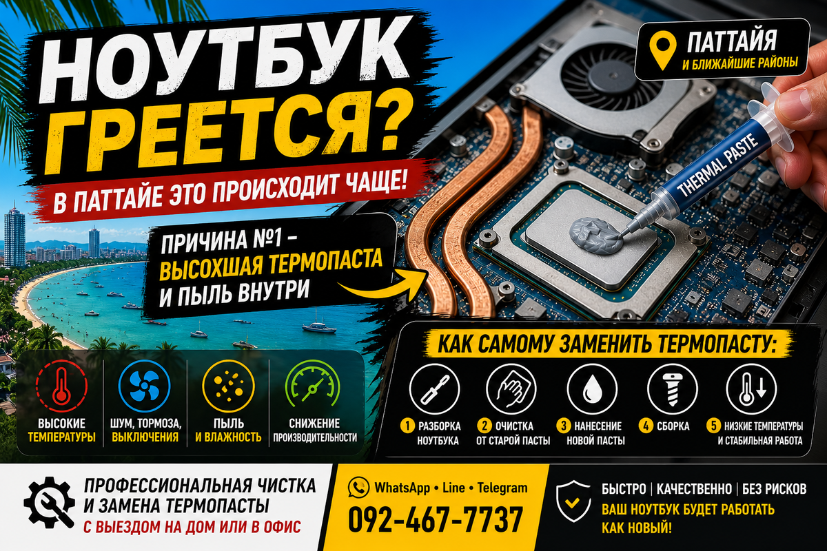 Как менять термопасту?