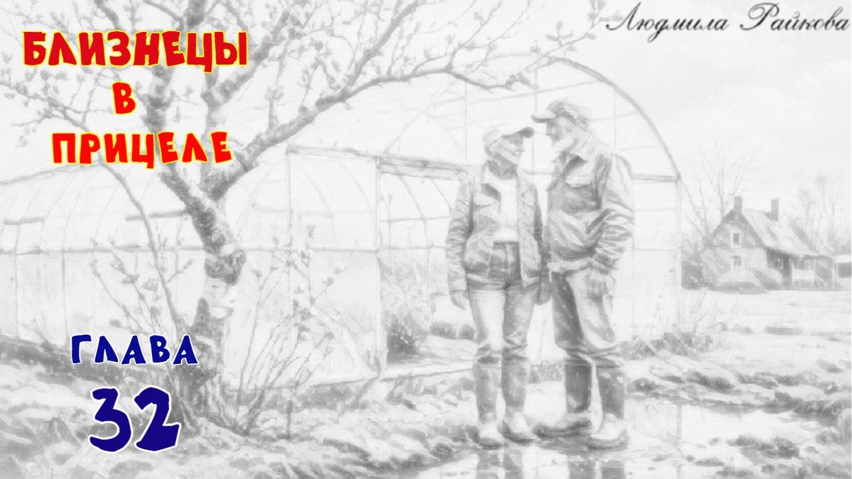 Маня с Глебом завершают обход. Почки на яблонях набухли, ещё чуть-чуть и раскроются розовые листочки... Деревья может и не думают так как люди, но Маня всё равно разговаривает и с вишнями, и со сливами, и с яблоньками, и с цветами...