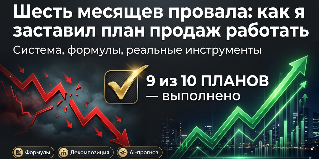 Как я научился ставить план продаж, который реально выполняется